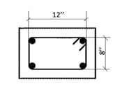 cross section view of the column